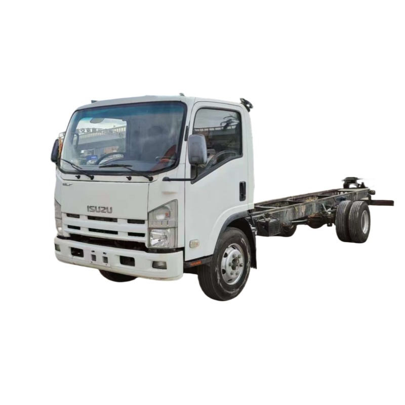 Used White ISUZU 700P 4x2 Manual Cargo Truck Diesel Light Duty Cargo Truck