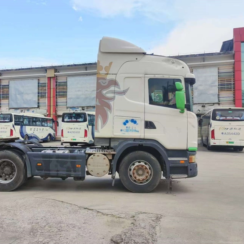 High Performance SCANIA G440 6x2 White Green Adequate stock available Used Tractor Truck