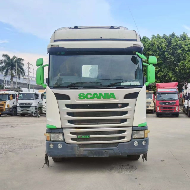 High Performance SCANIA G440 6x2 White Green Adequate stock available Used Tractor Truck
