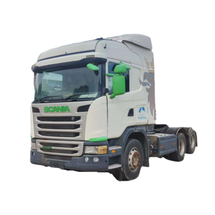 High Performance SCANIA G440 6x2 White Green Adequate stock available Used Tractor Truck