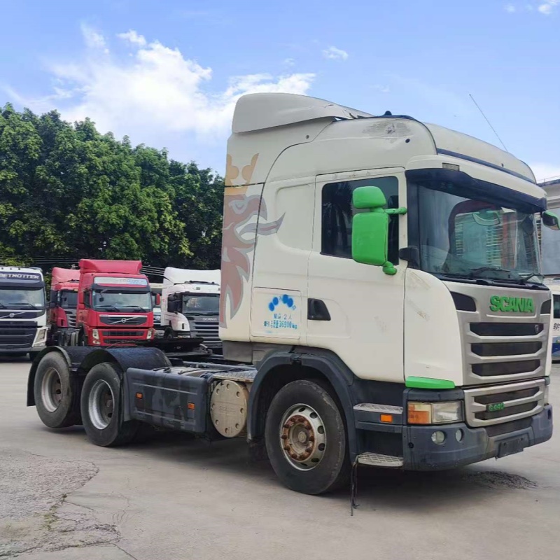 High Performance SCANIA G440 6x2 White Green Adequate stock available Used Tractor Truck