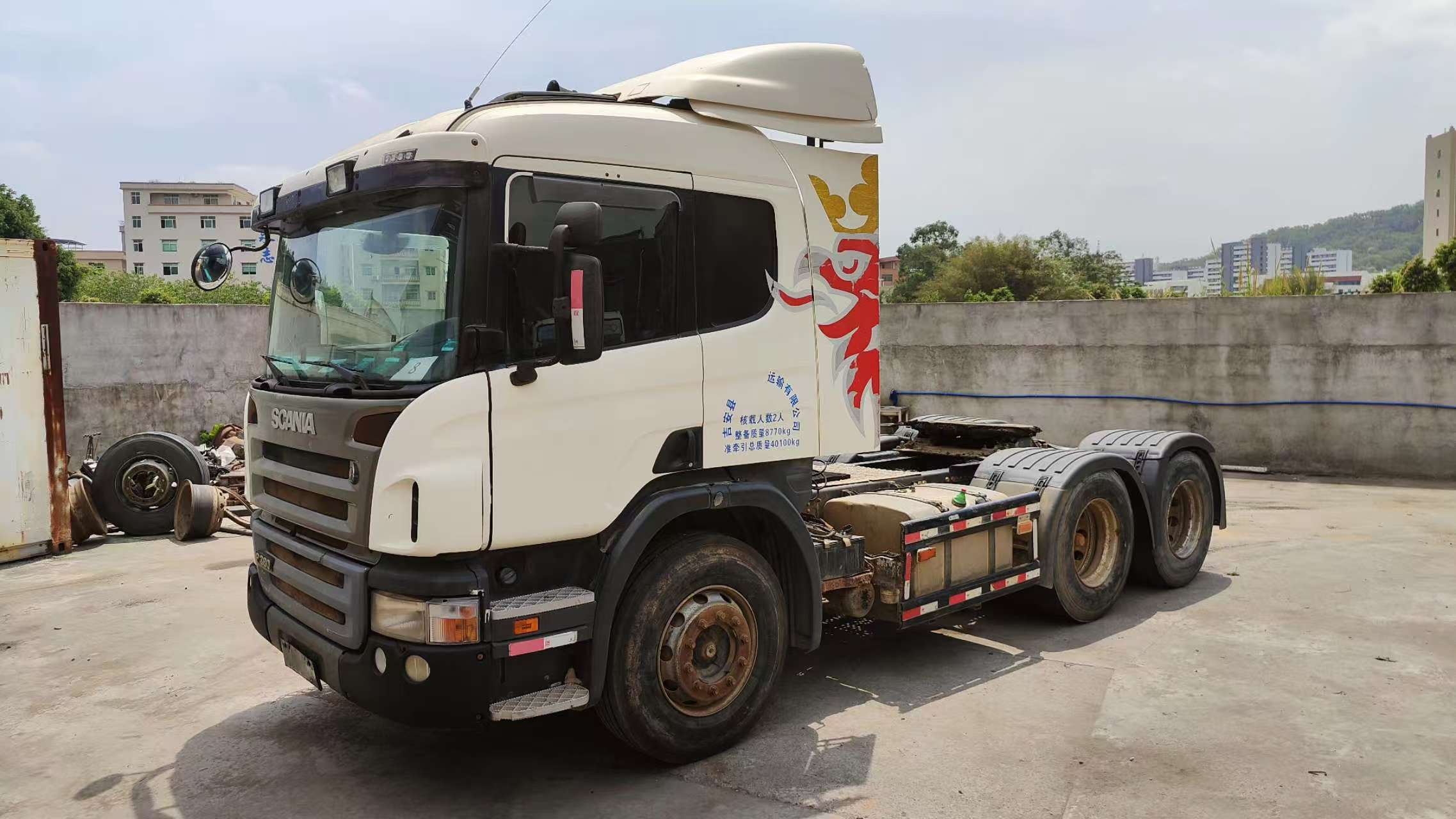 No.8 High Quality SCANIA P380 6x2 Tractor Truck Second Hand Heavy duty Truck