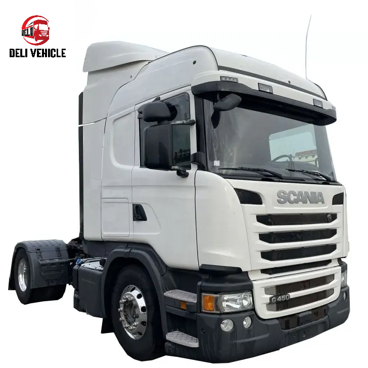 Used 6x2 Truck For SCANIA G450 Used Trailer Truck For Auto Parts For sale
