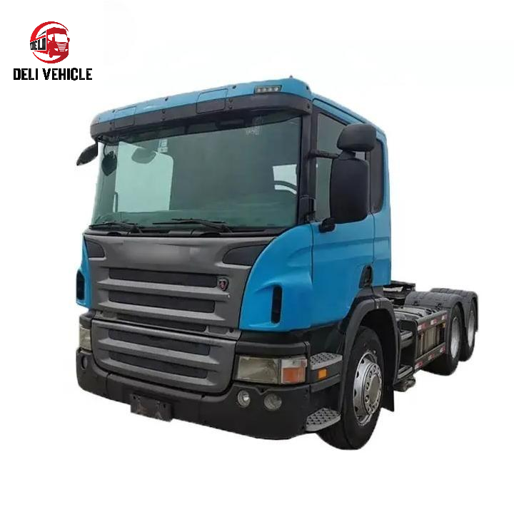 LHD diesel 351-450HP 6X4 for scania brand Used Trailer Truck For Sale