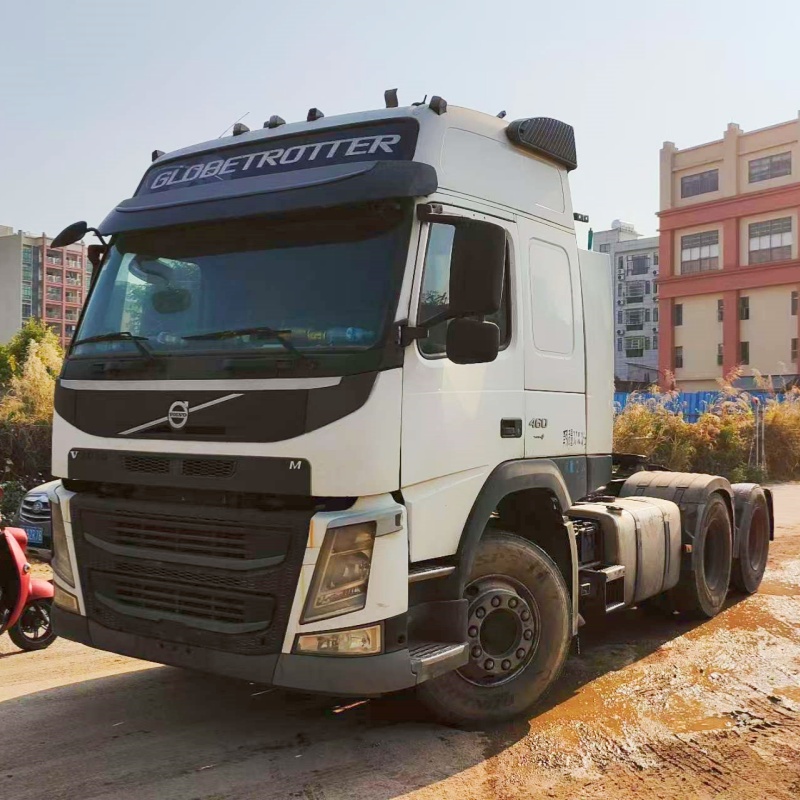 Second hand VOLVO FM460 6x2 White Tractor Truck High performance Tractor Trailer