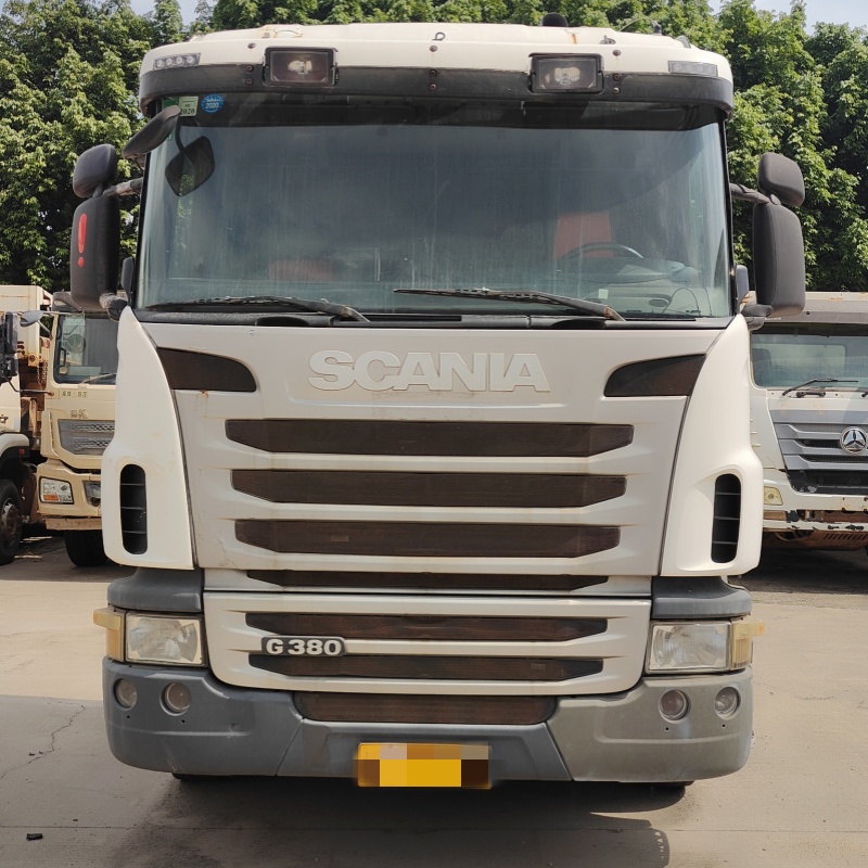 Second hand SCANIA G380 Manual Tractor Truck White 2010 6x2 High Quality Tow Tractor