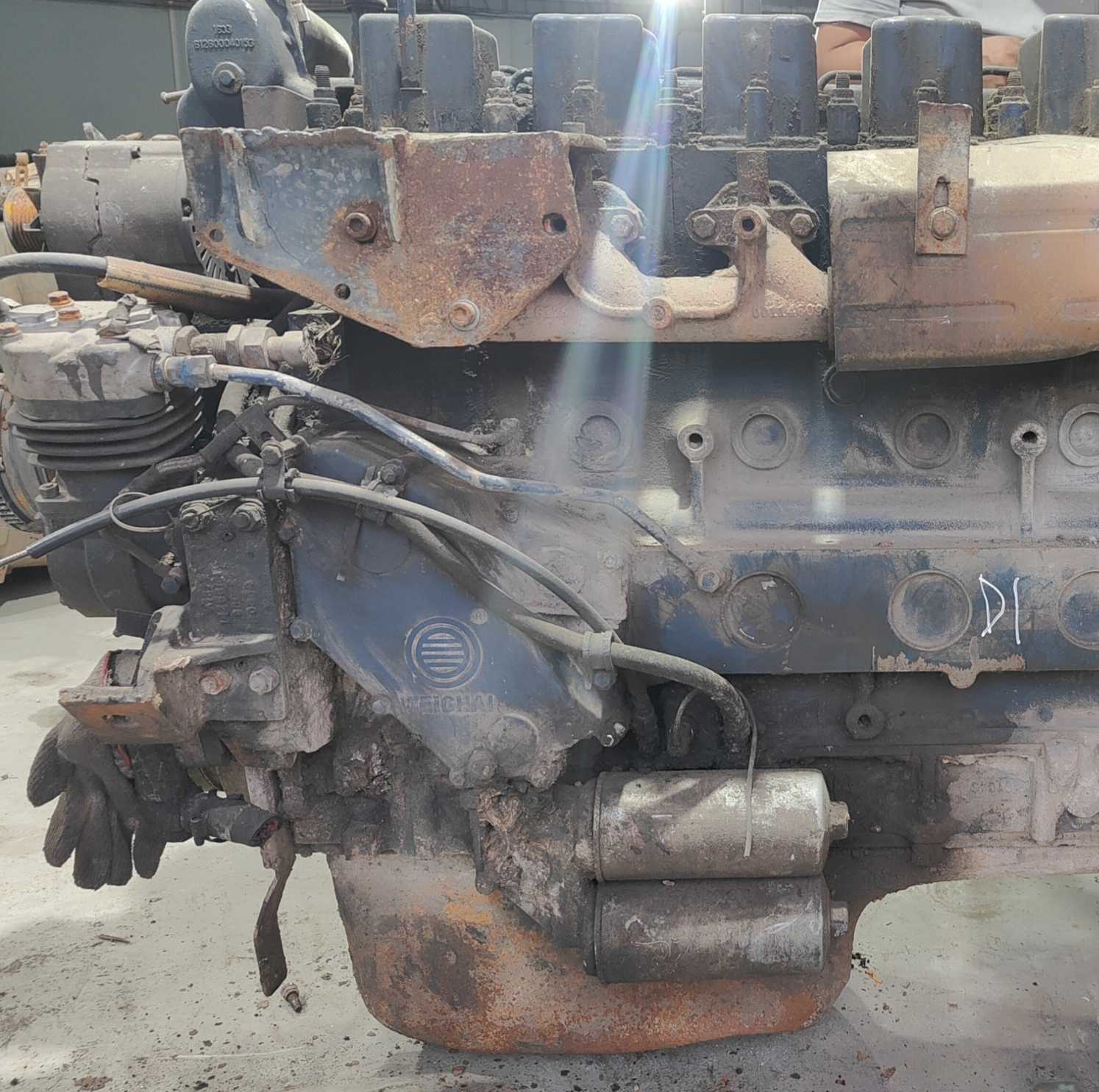 High Quality Used Engine WP10.375 182KW~320KW WEICHAI Diesel Six-cylinder Original factory