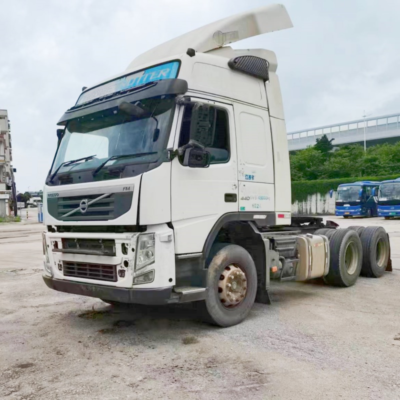 Used VOLVO FM440 6x2 White 2012 Tractor Truck High performance Tow Tractor