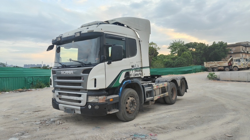 No.53 Second Hand High Quality SCANIAP380 6x2 White Diesel Tractor Truck Used Heavy Cargo Tow Truck