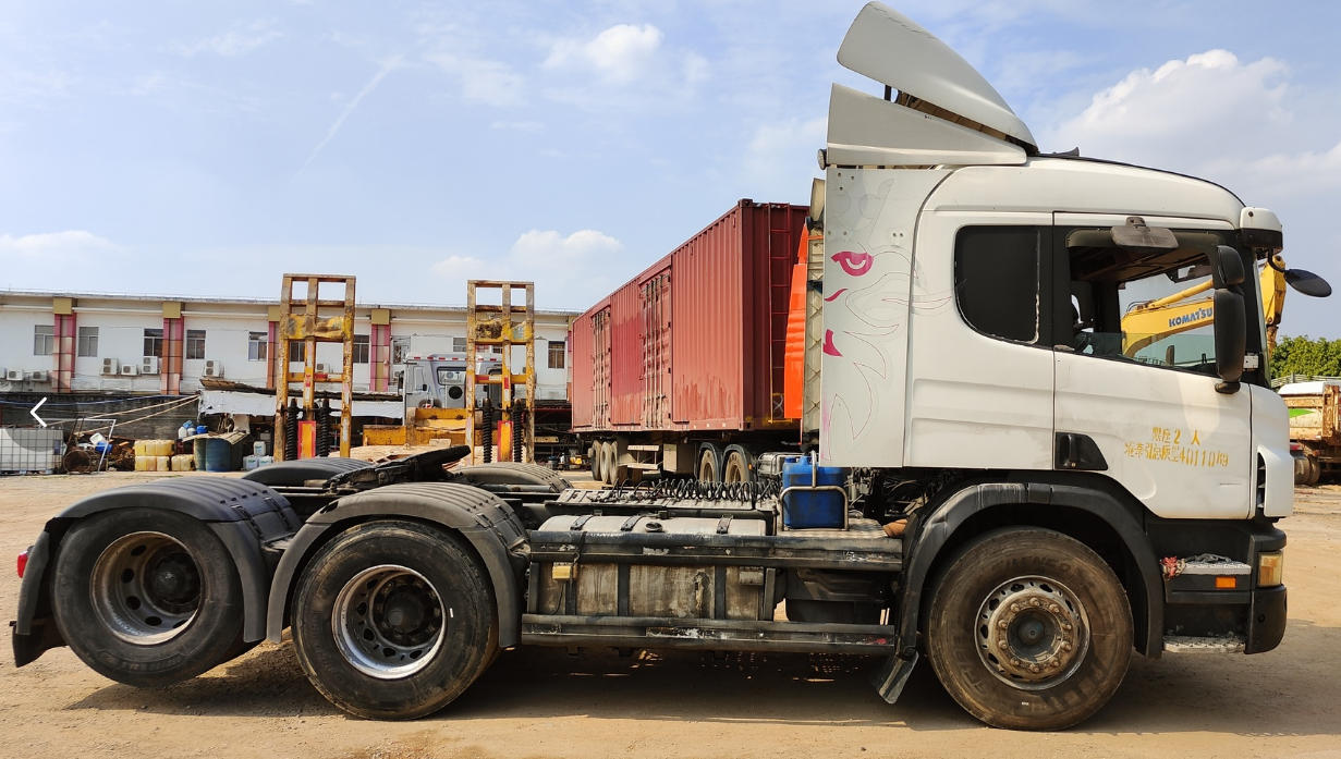 No.46 Best Price SCANIA P380 6x2 White Tractor Truck Used Scania Manual Tow Tractor
